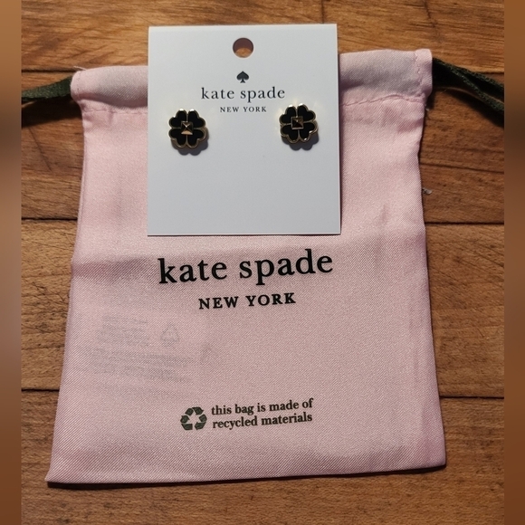 Kate Spade Earrings Spade & Stone Enamel Studs - Picture 1 of 7